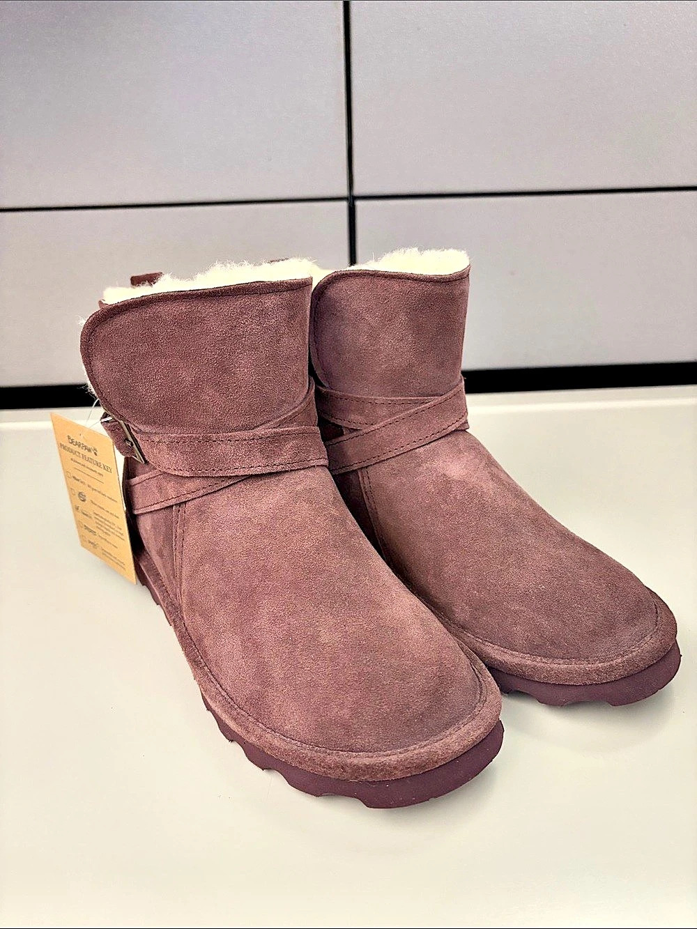 Bearpaw Emersyn Women's Suede Winter Boots US 9 NWT